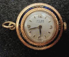 Iposa 14K Oro Collar Reloj Suizo Movimiento 17 Joyas Vintage Raro