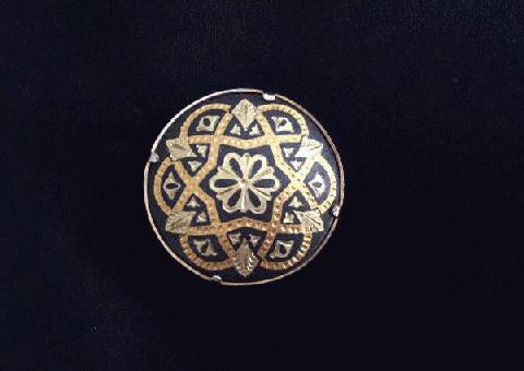 Pin estrella de damasceno hecho en Toledo, España