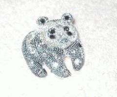 Pin de Diamantes de imitación Oso Panda-NUEVO