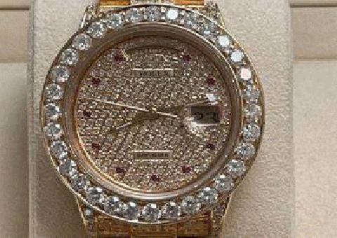 Rolex 18k Gold President 36mm 5.bisel de diamantes ct