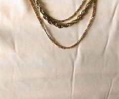Vintage 3-Strand Collar Dorado