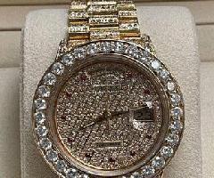 Rolex 18k President Menas 36mm 5.bisel de diamantes ct