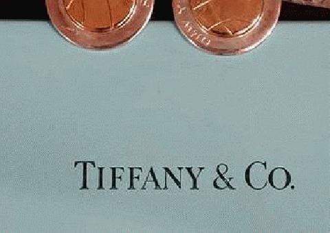 1970 Tiffany 18 quilates y Sterling New York Knicks gemelos raros