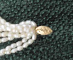 17 Collar de Perlas de Agua Dulce de 5 Hilos