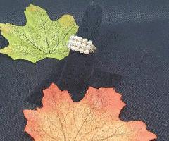 Oro de las mujeres 14K de la vendimia de la joyería del estado, anillo del cóctel del racimo de la p