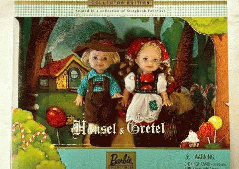 Mattel Barbie Kelly Tommy Favoritos del libro de cuentos Hansel Gretel 28535