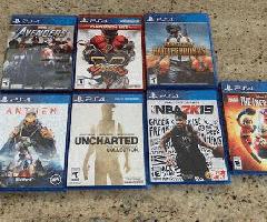 7 Juegos de PS4 en venta