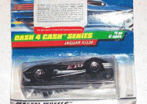 1997 HOT WHEELS JAGUAR XJ220-DASH 4 CASH SERIES DIECAST - 1/64 - # 721