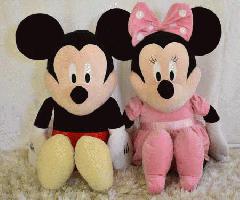 Enorme Mickey Mouse y Minnie Mouse Peluche Disney Bebé