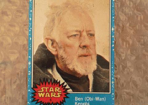 Star Wars Vintage Topps Card Series 1 #4 1977 Ben (Obi-Wan) Kenobi
