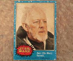 Star Wars Vintage Topps Card Series 1 #4 1977 Ben (Obi-Wan) Kenobi