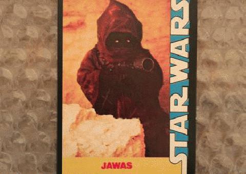 Star Wars Vintage Wonder Bread Tarjeta Jawa 1977