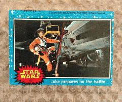 Star Wars Vintage Kenner Luke Skywalker X-Wing Pilot Card 1977 Miscut