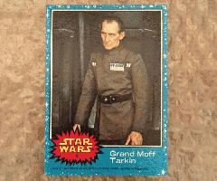 Star Wars Vintage Topps Card Series 1 # 8 Grand Moff Tarkin