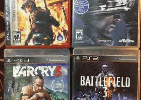 PS3 PlayStation lote de 4 juegos de acción