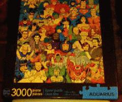 dc comics 3000 piezas rompecabezas y 2 figuras de acción