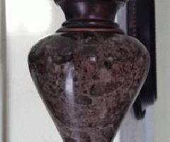 Lámpara Torchiere de Bronce con Pantalla de Vidrio de Alabastro