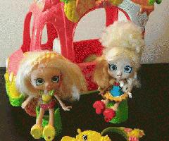 Shopkins Shoppies Camión de jugo con muñecas