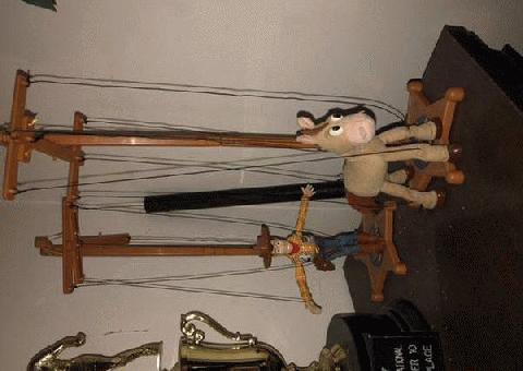 Woody y Bullseye toy story marionetas