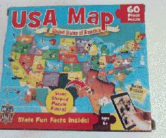 EE.UU. Mapa rompecabezas de 60 piezas