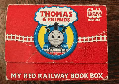 Thomas Mi Caja de Libros de Ferrocarril Rojo